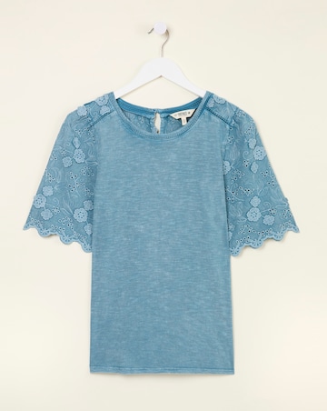FatFace Broderie Top