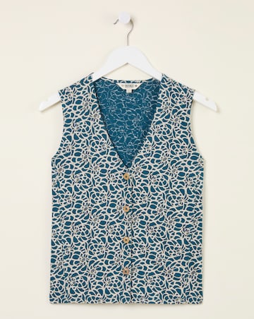 FatFace Joni Shibori Waistcoat