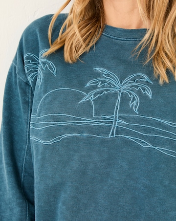 FatFace Gia Embroidery Graphic Sweat