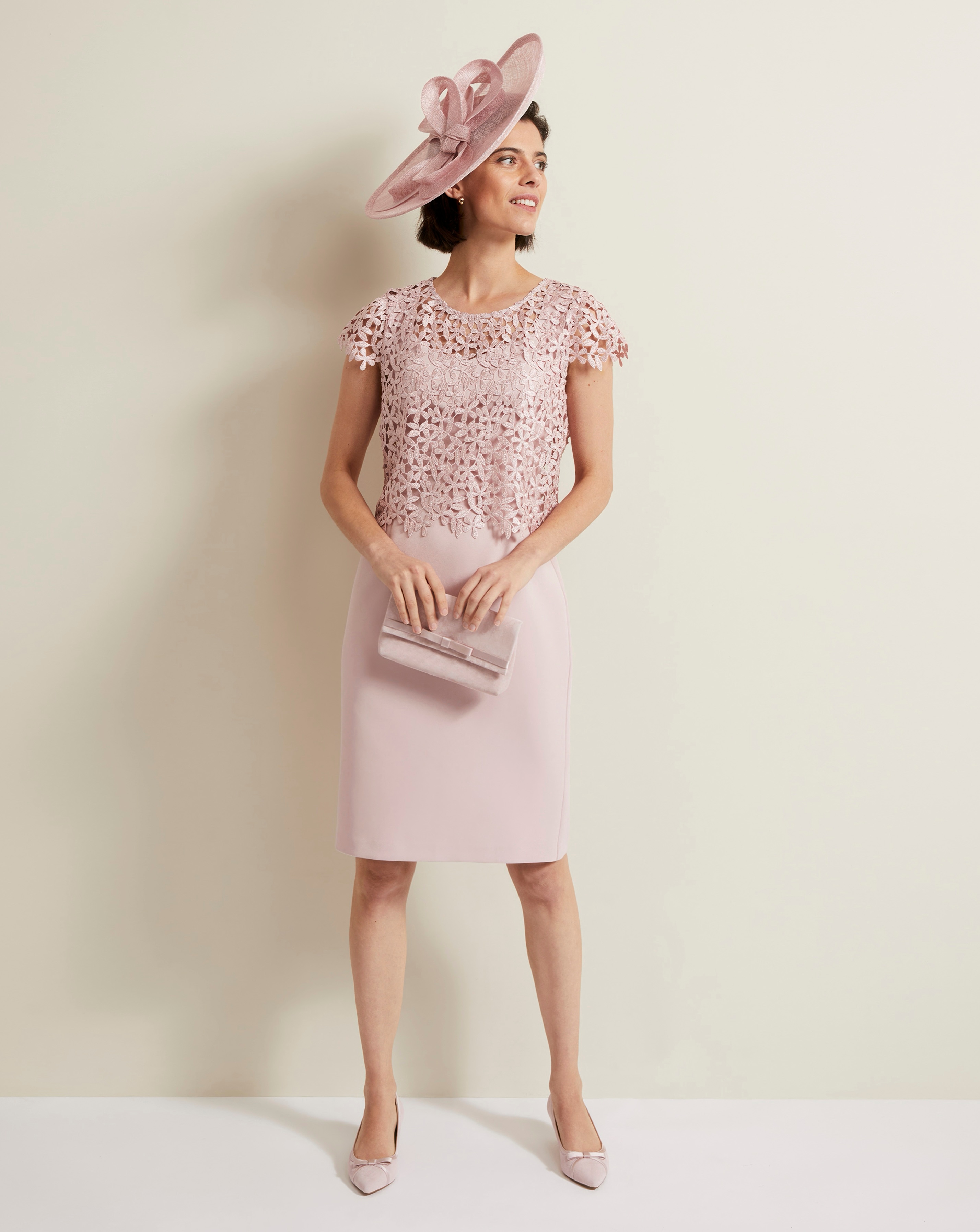 Phase Eight Lace Double Layer Dress