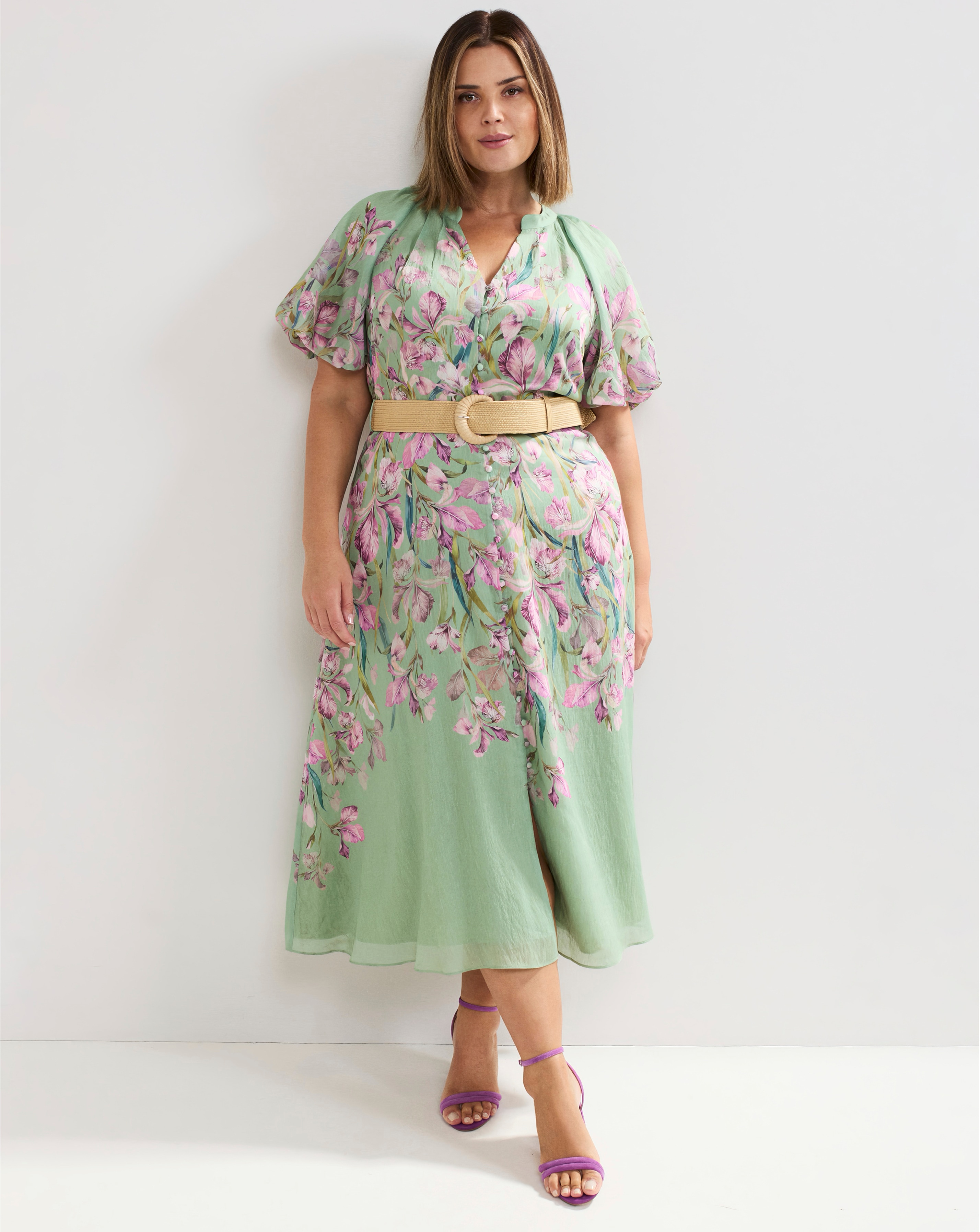 Phase Eight Floral Midi Dress