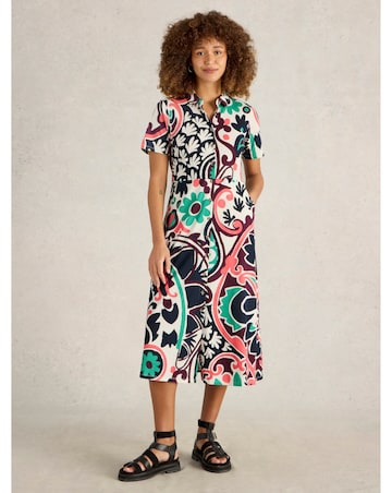 White Stuff Rua Jersey Shirt Dress