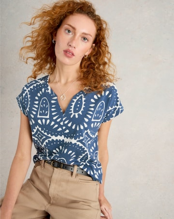 White Stuff Nelly Notch Neck Tee