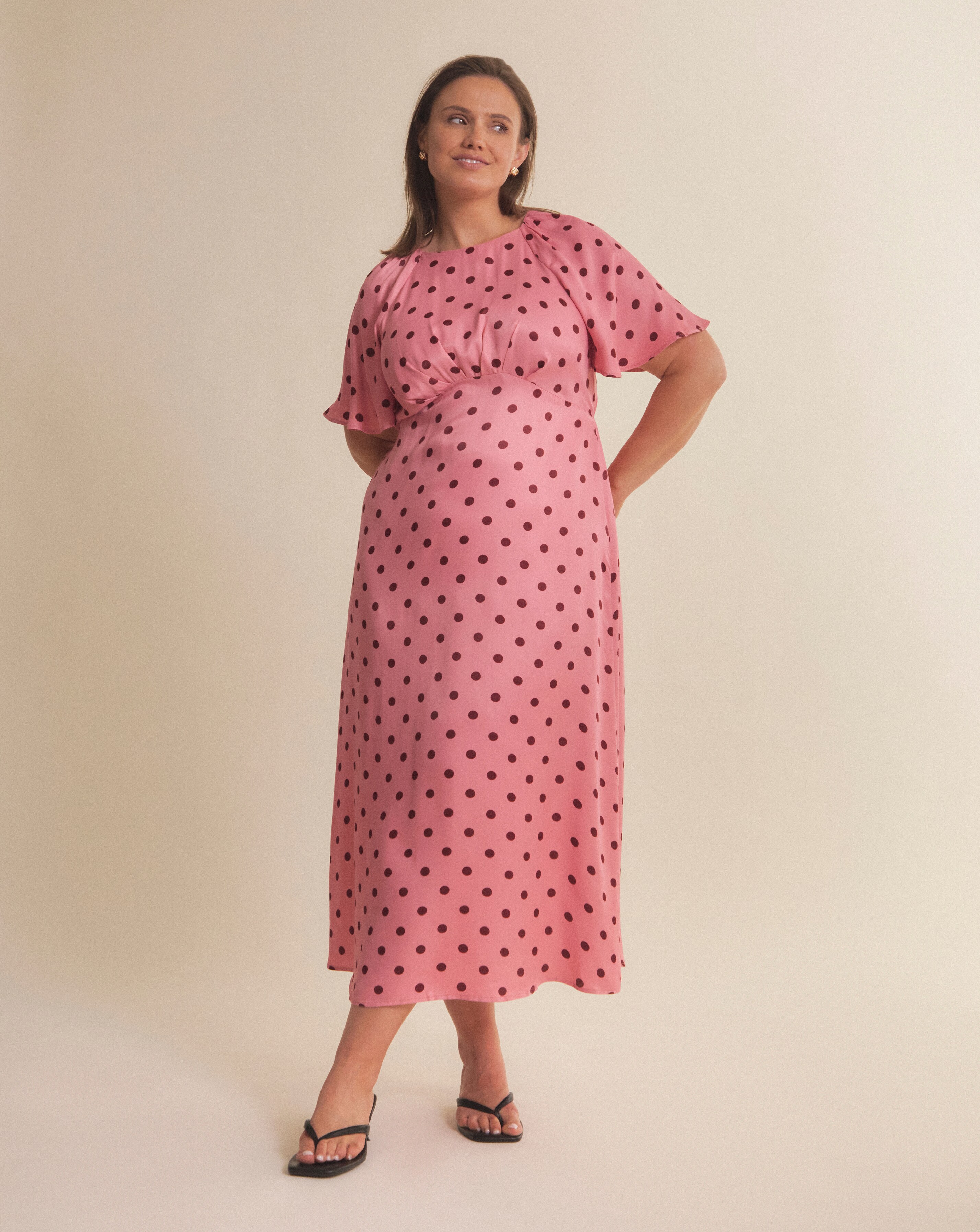 Nobody's Child Maderia Spot Midi Dress