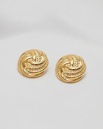 Jon Richard Vintage Inspired Gold Plated Knot Clip Earrings