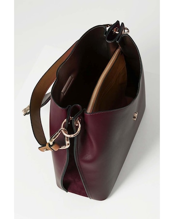 Luella Grey Alexi Plum/Tan Hobo Tote