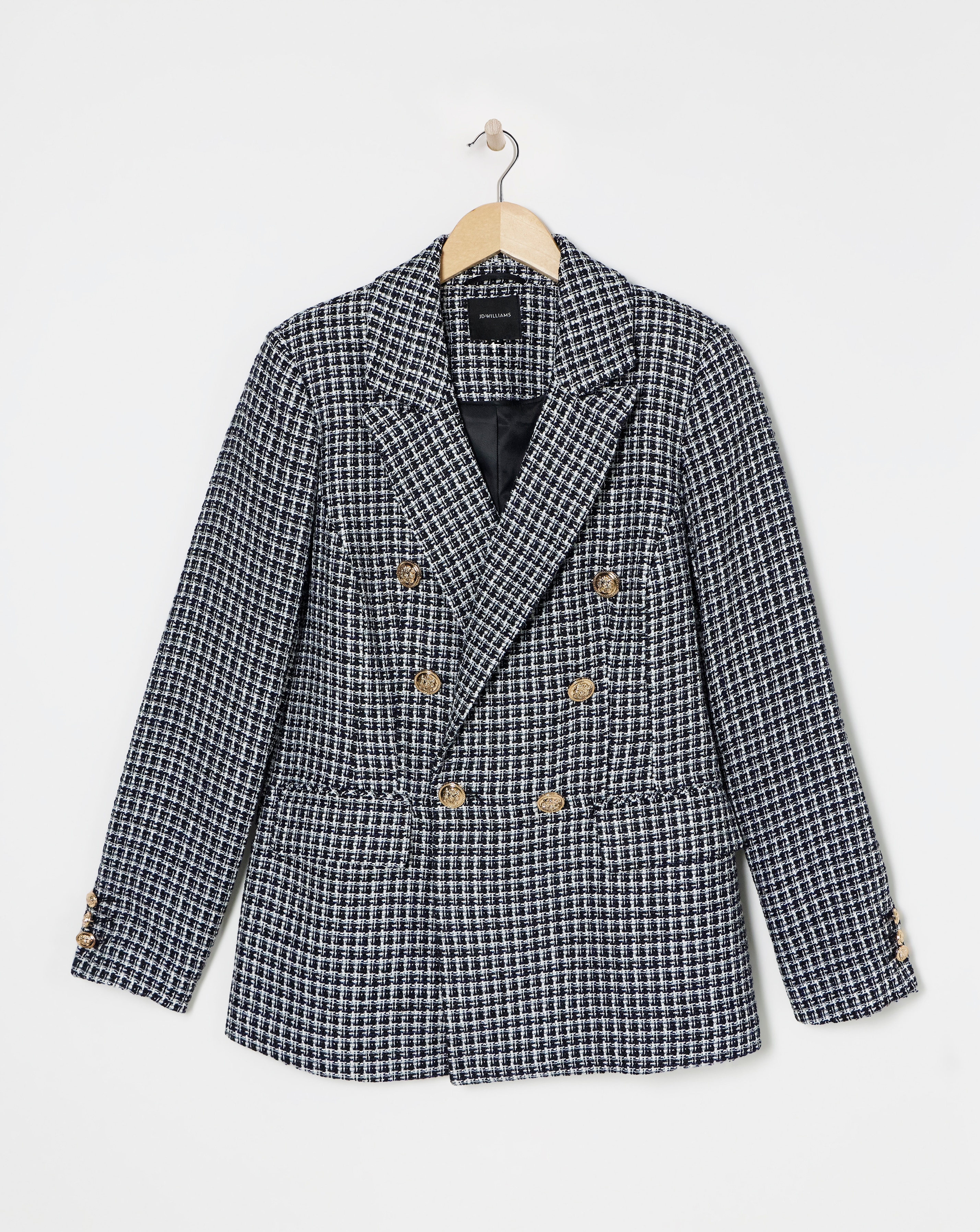 Double Breasted Boucle Blazer