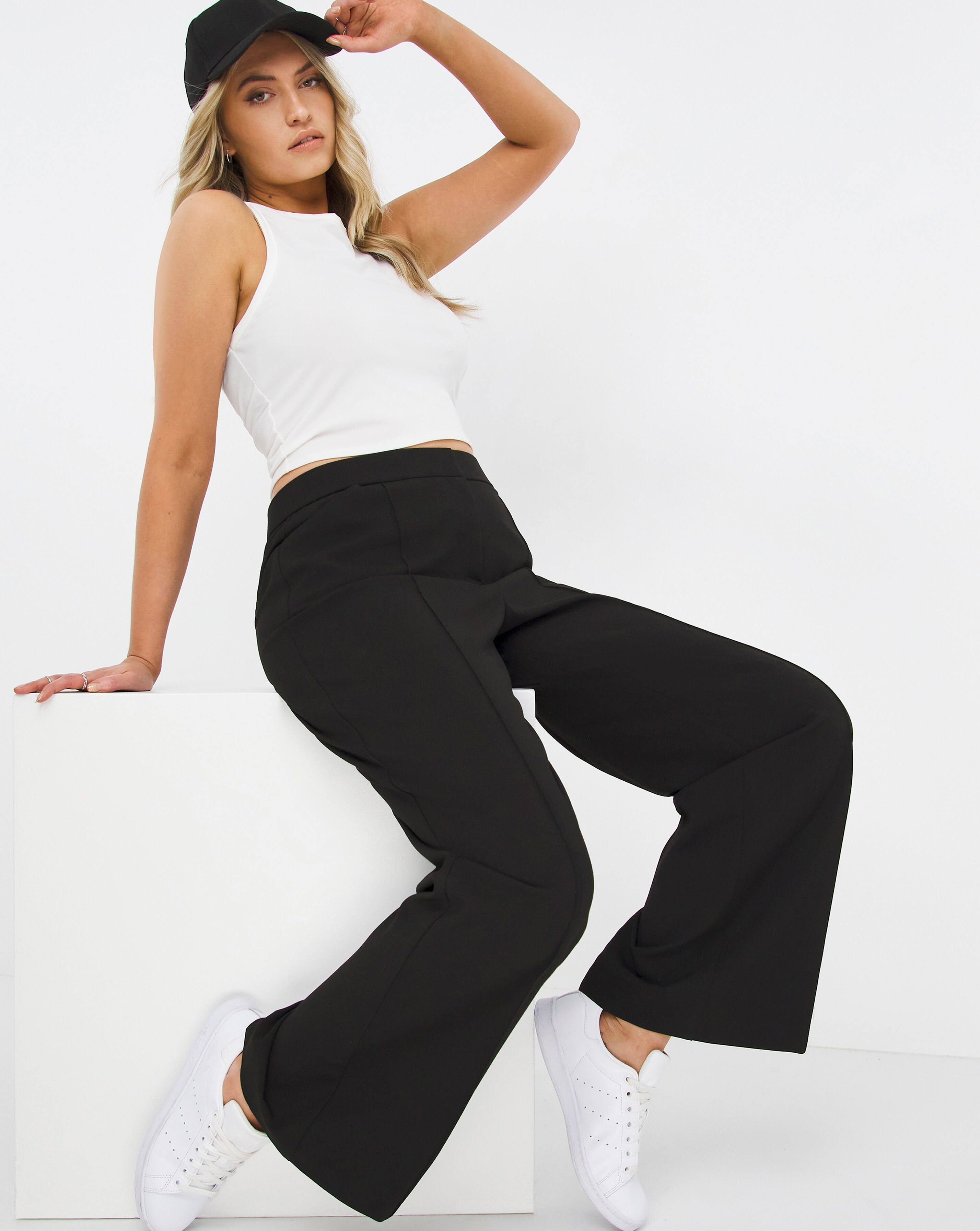 MAGISCULPT Wide Leg Trousers Long