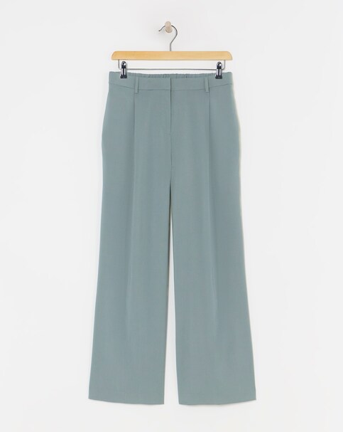 Pleated Wide Leg Trousers