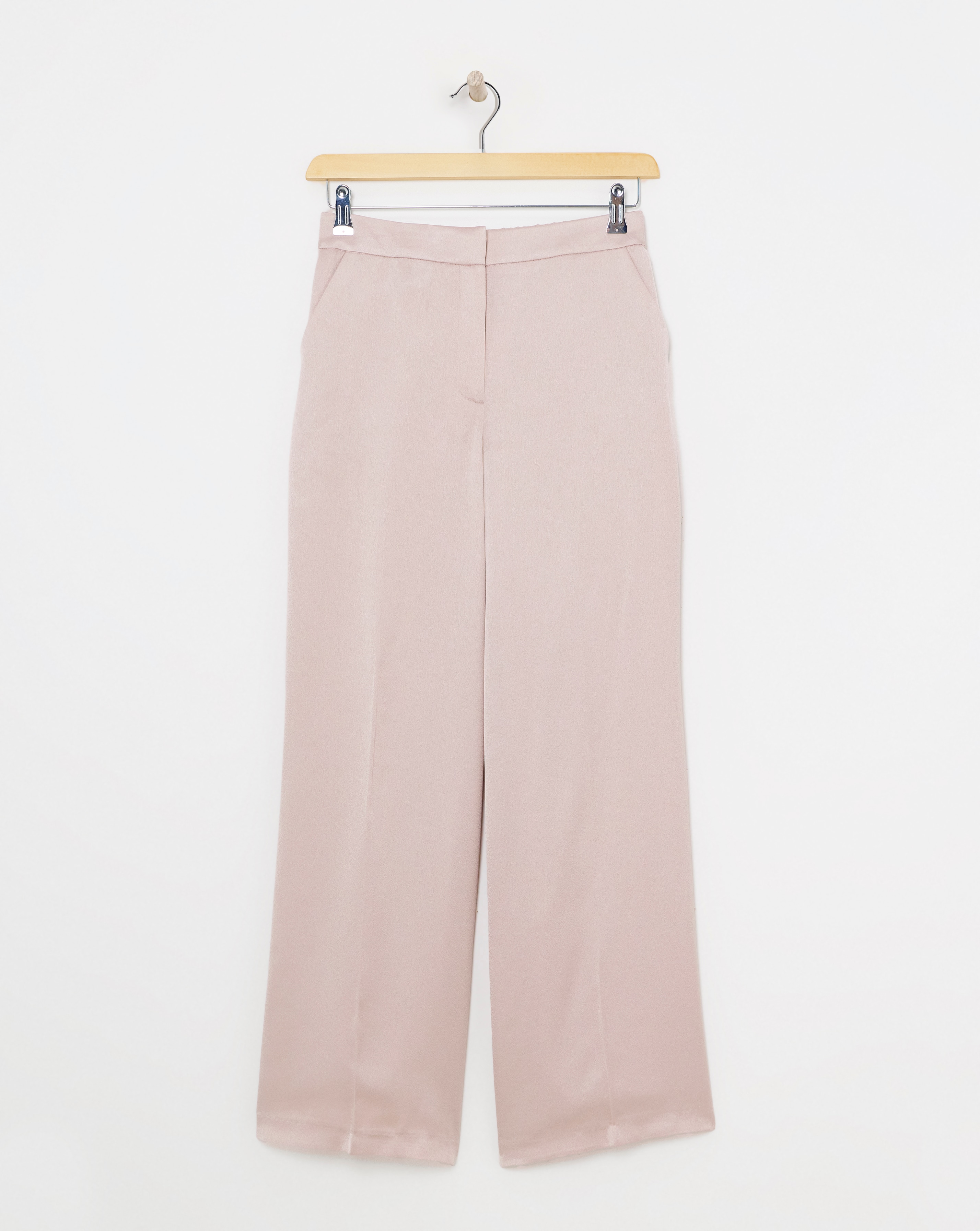Satin Wide Leg Trousers