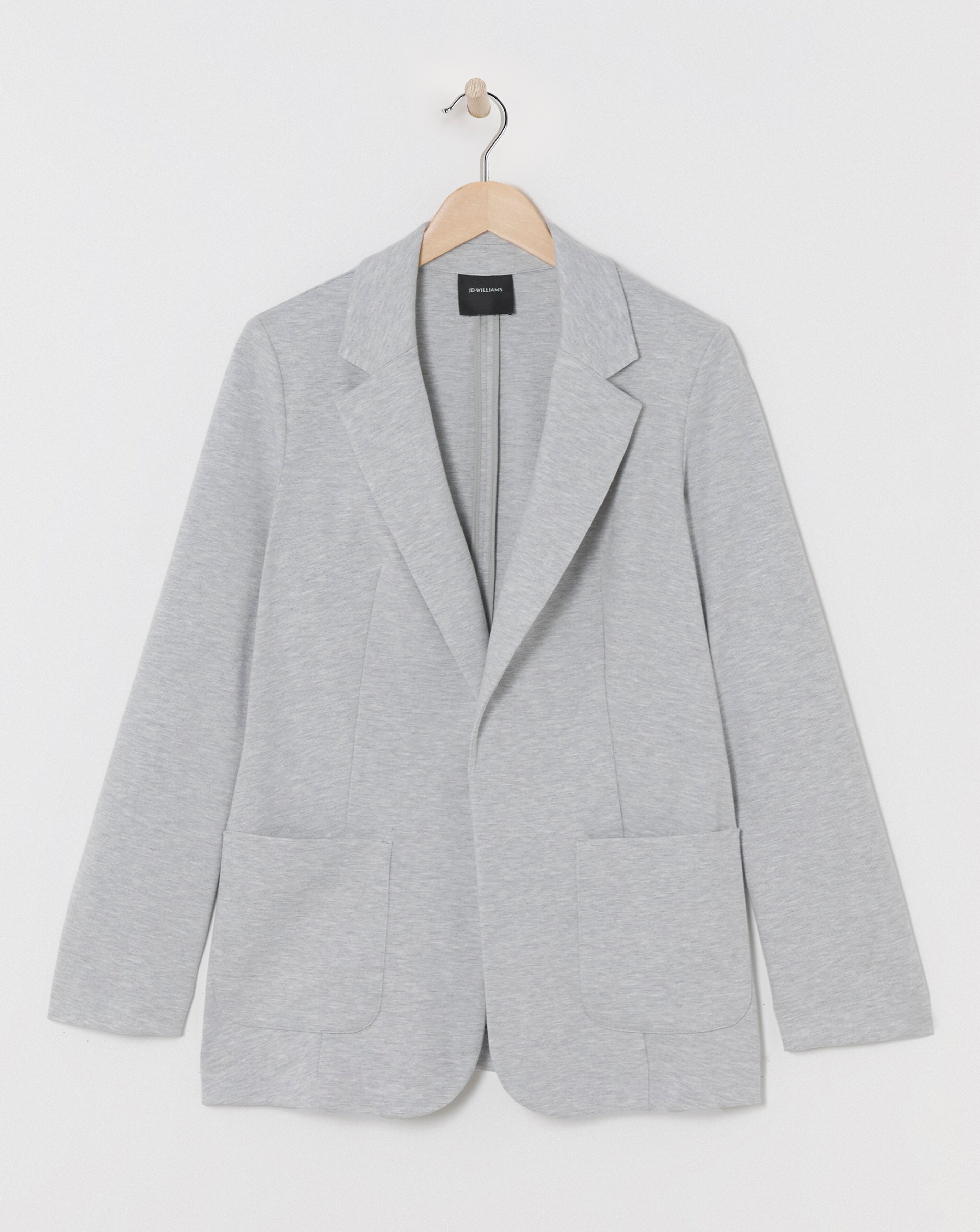 Unlined Throw On Jersey Blazer