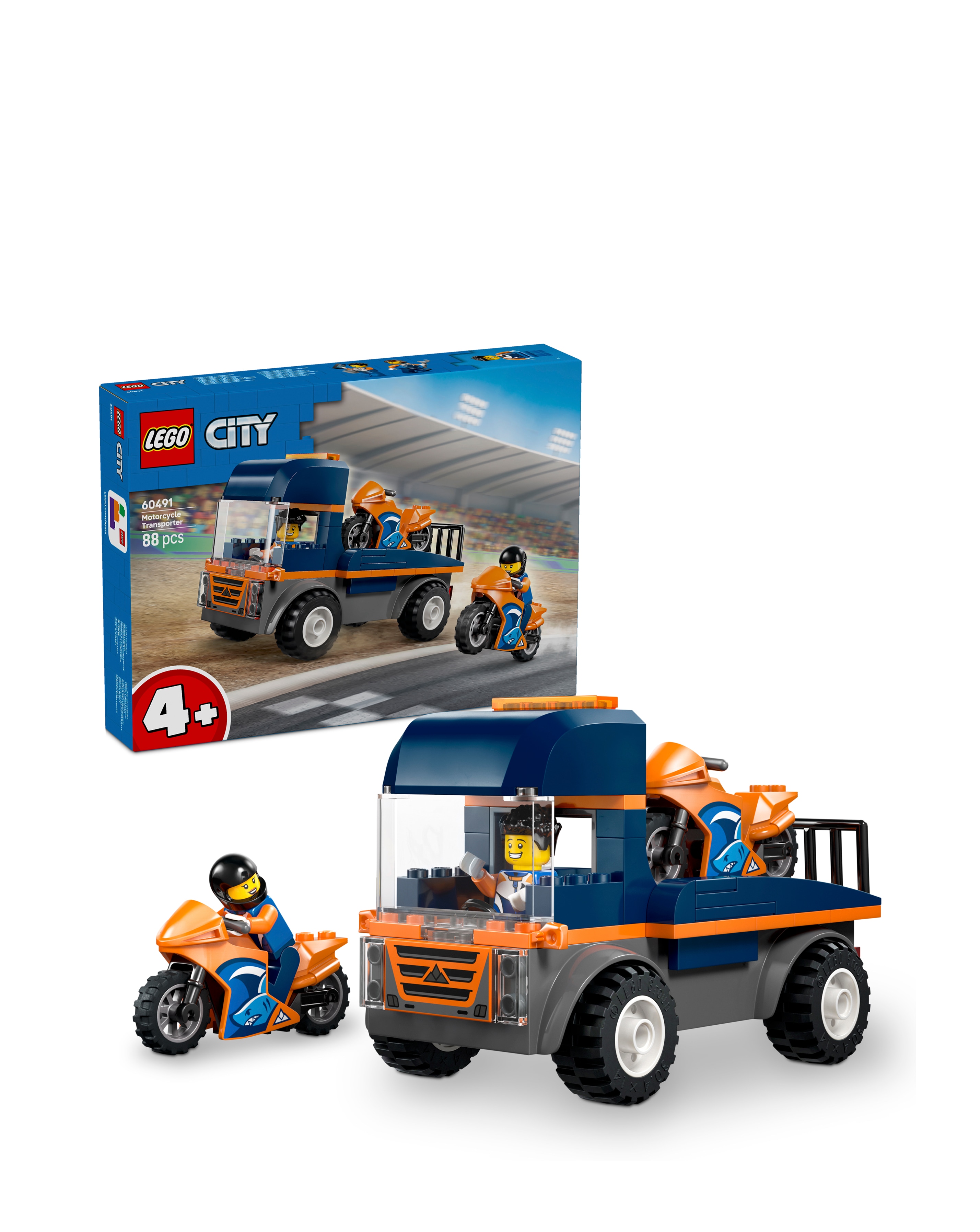 New In - LEGO City Motorcycle Transporter