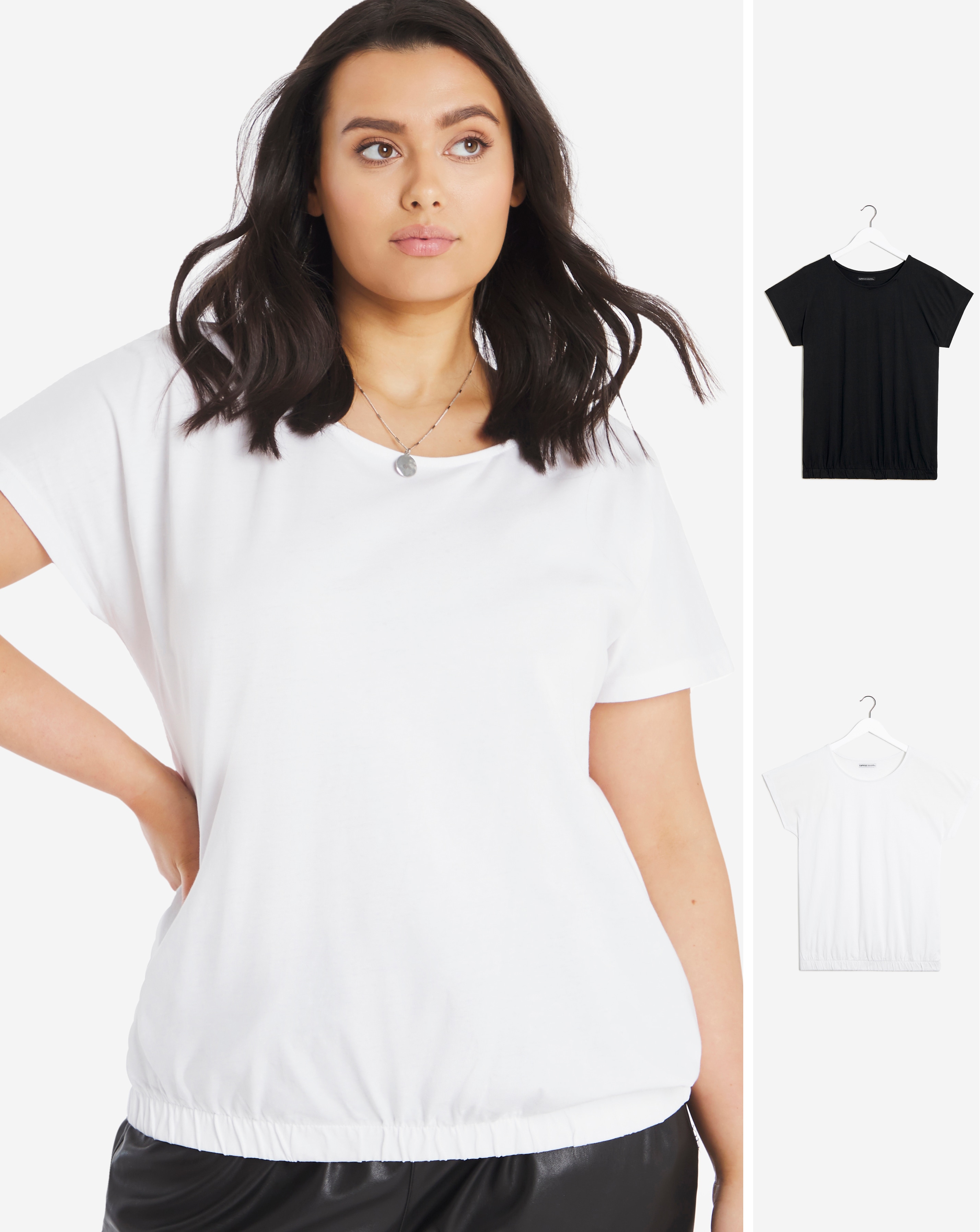 women's bubble hem tops uk