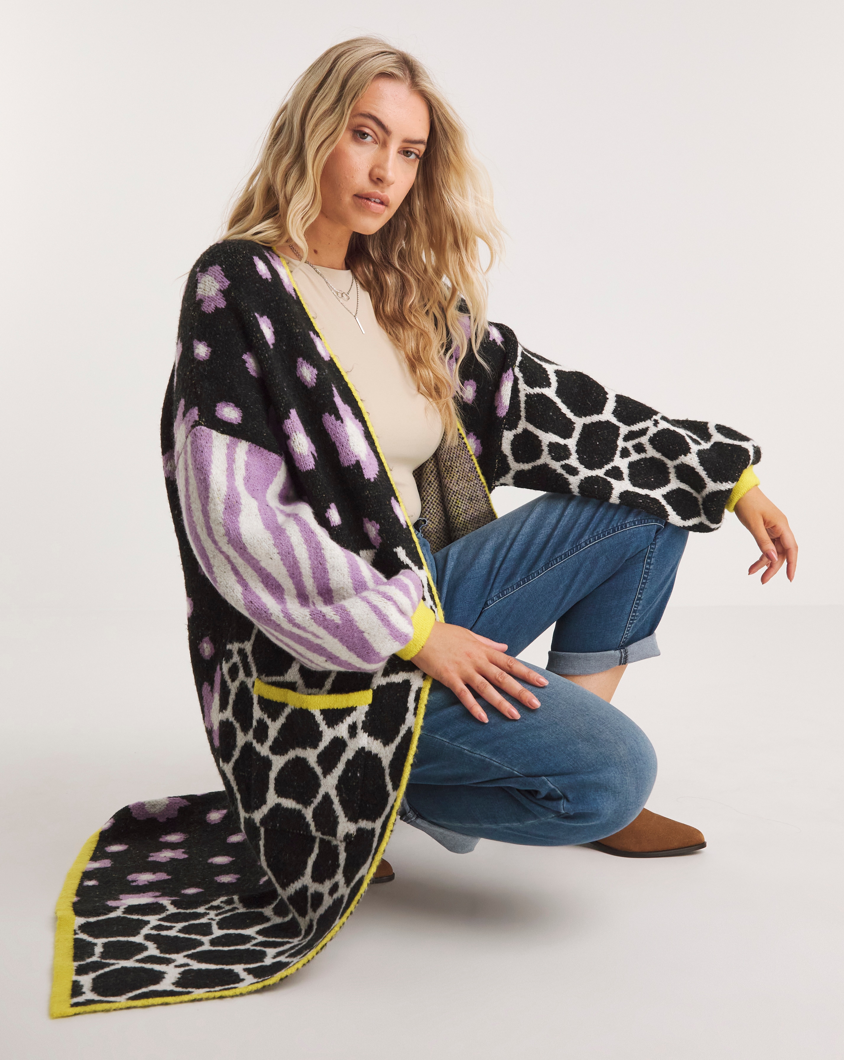 Joe browns funky hooded cardigan clearance